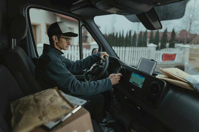 truck driver driving